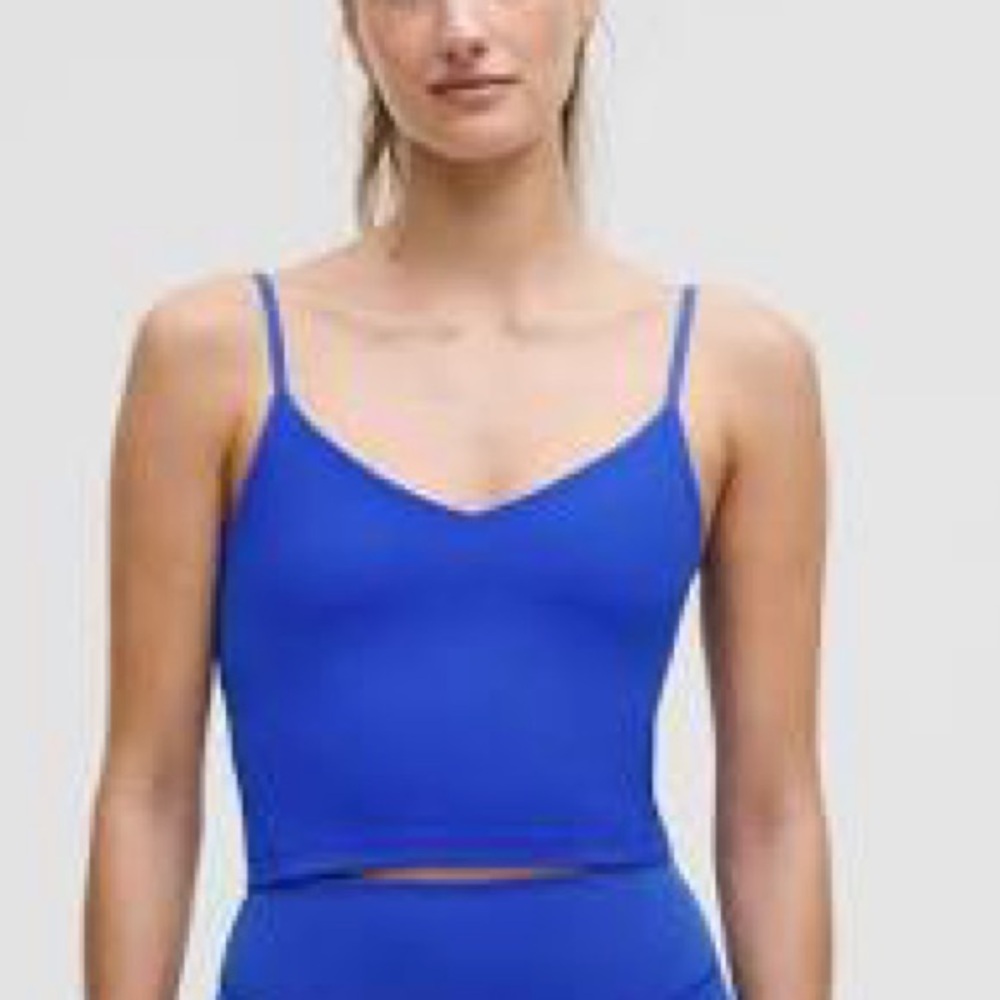 Lululemon Align Cropped Cami Tank Top in Cerulean Blue